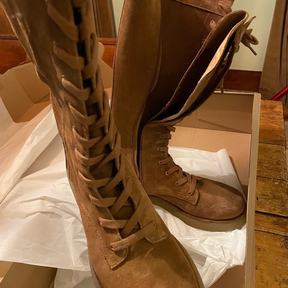Suede Laced Boots - Picture 5 of 10